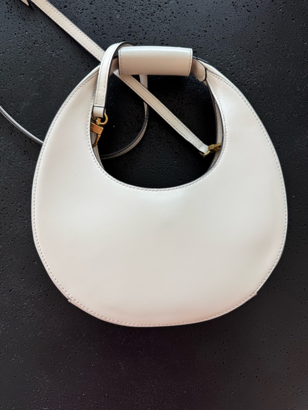 STAUD Crescent Hobo Bag in Cream - Picture 8 of 8